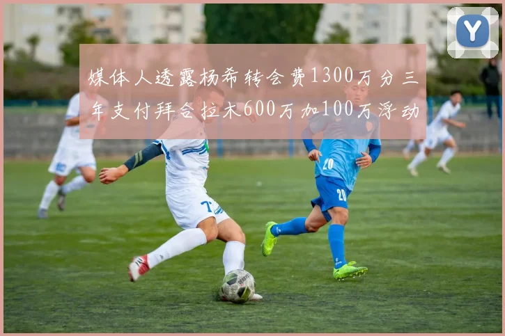 媒体人透露杨希转会费1300万分三年支付拜合拉木600万加100万浮动